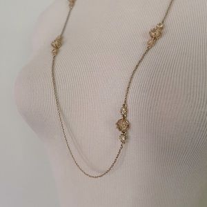 🆕 [Ann Taylor] Gold Gem Statement Necklace 🌟